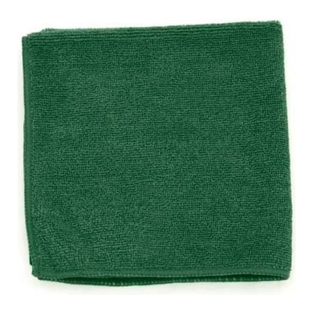 Hospeco Microworks Microfiber Towel 12in x 12in 330GSM, Dark Green 12 Towels/Pack - 2502-DWG-DZ